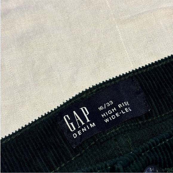 Gap teal wide leg corduroy size 16. NWOT - Picture 4 of 7